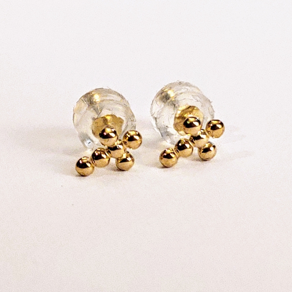 SOLD Bony Levy NEW 14k gold cross stud earrings - Picture 2 of 5